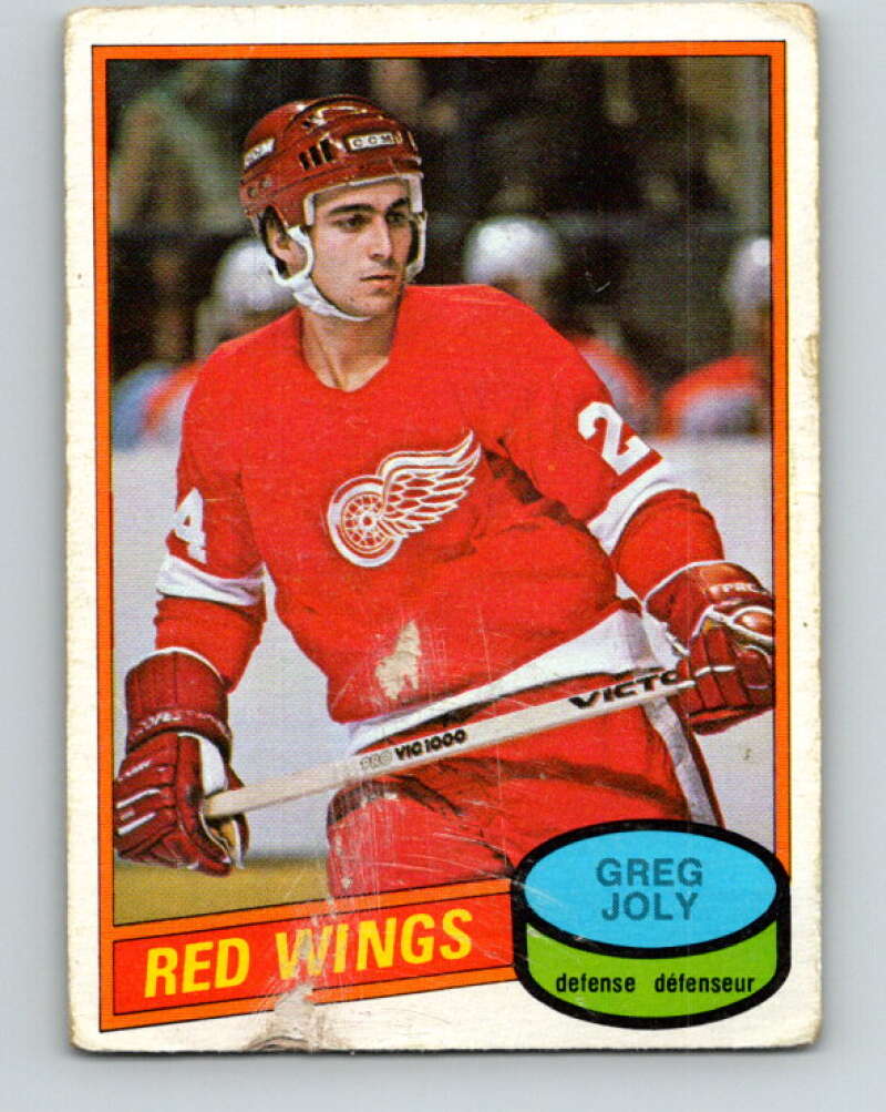 1980-81 O-Pee-Chee #270 Greg Joly Detroit Red Wings V39810