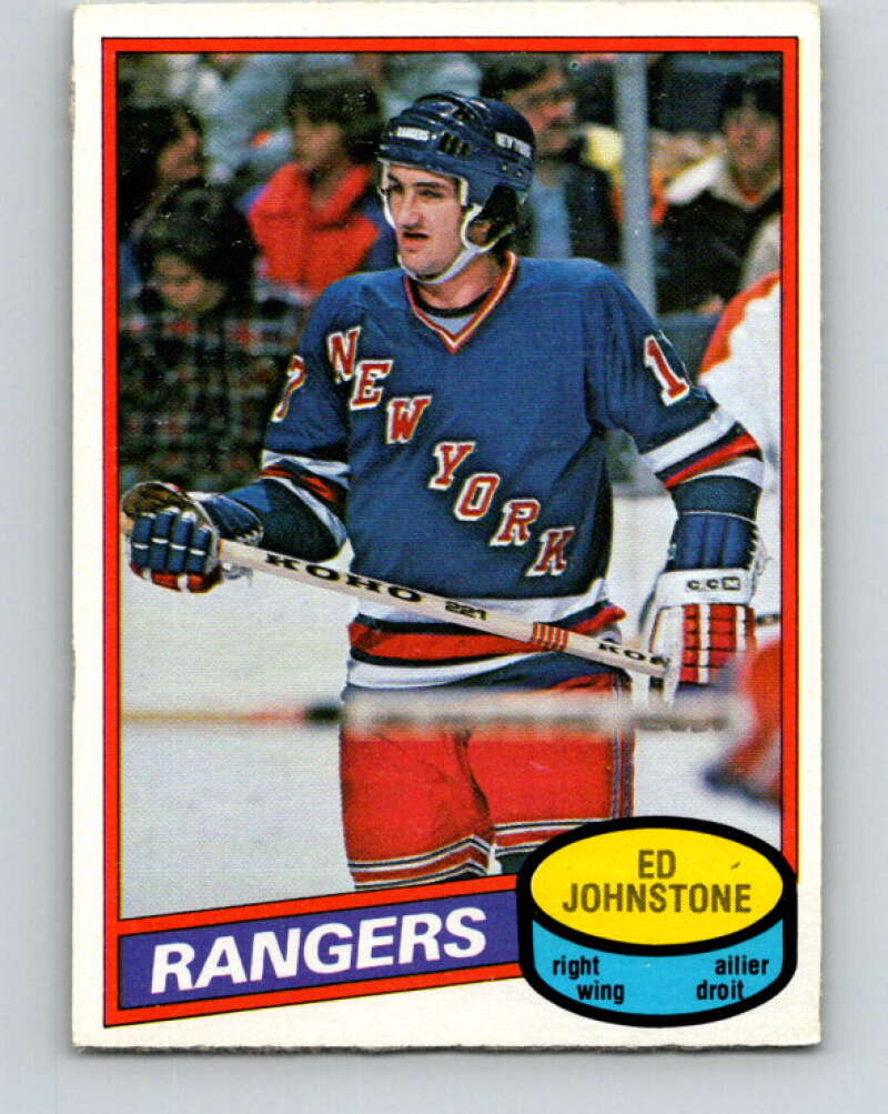1980-81 O-Pee-Chee #277 Ed Johnstone New York Rangers V39876