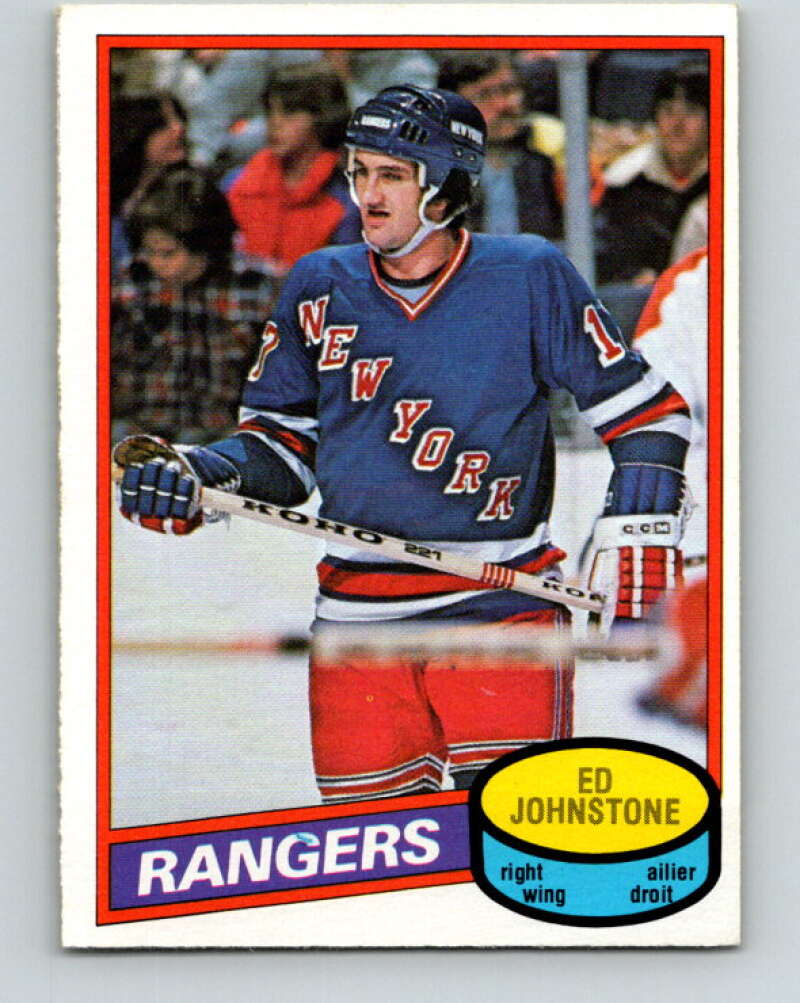 1980-81 O-Pee-Chee #277 Ed Johnstone New York Rangers V39878