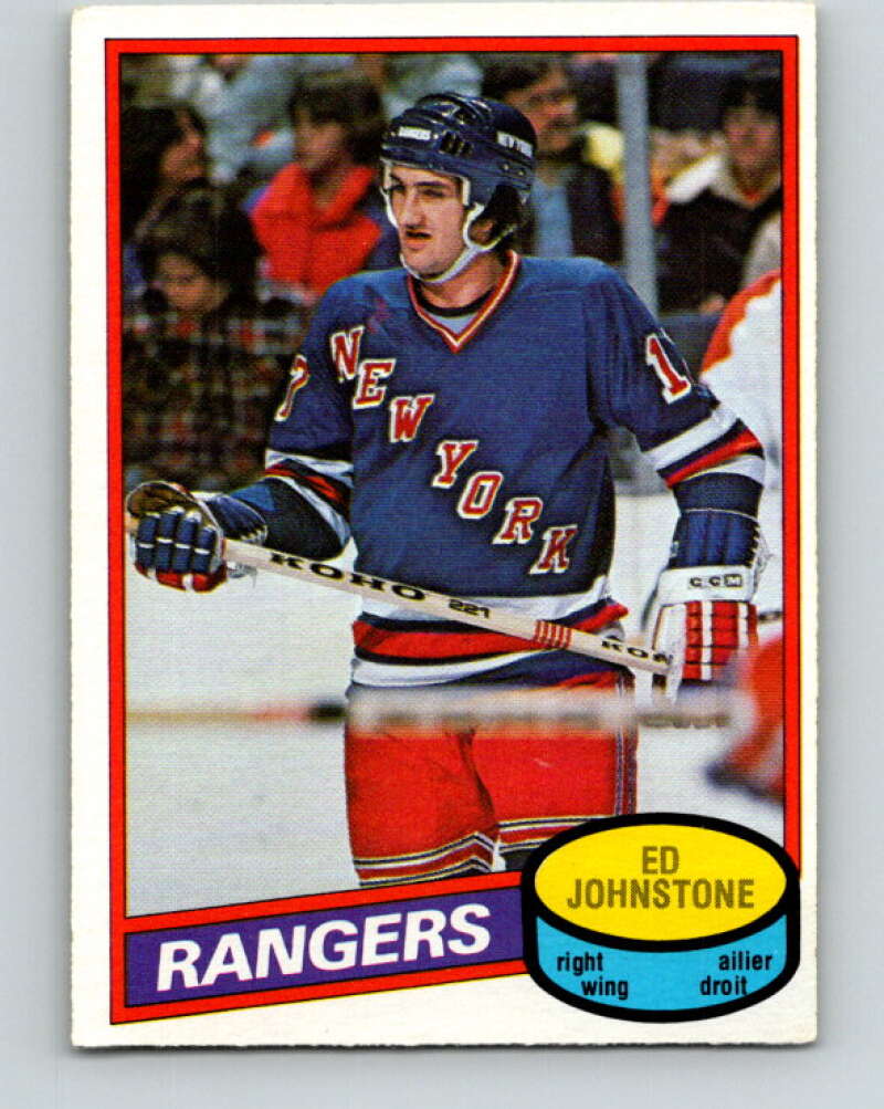 1980-81 O-Pee-Chee #277 Ed Johnstone New York Rangers V39880