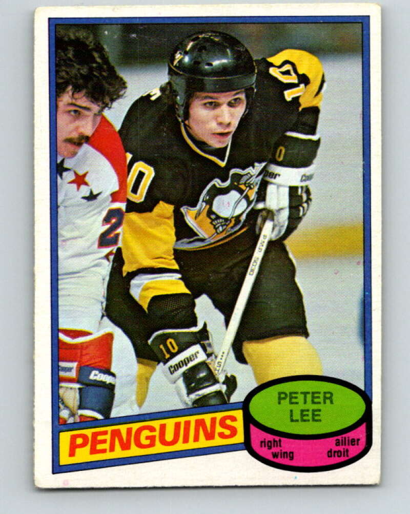 1980-81 O-Pee-Chee #278 Peter Lee Pittsburgh Penguins V39888