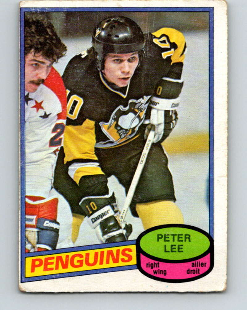 1980-81 O-Pee-Chee #278 Peter Lee Pittsburgh Penguins V39889