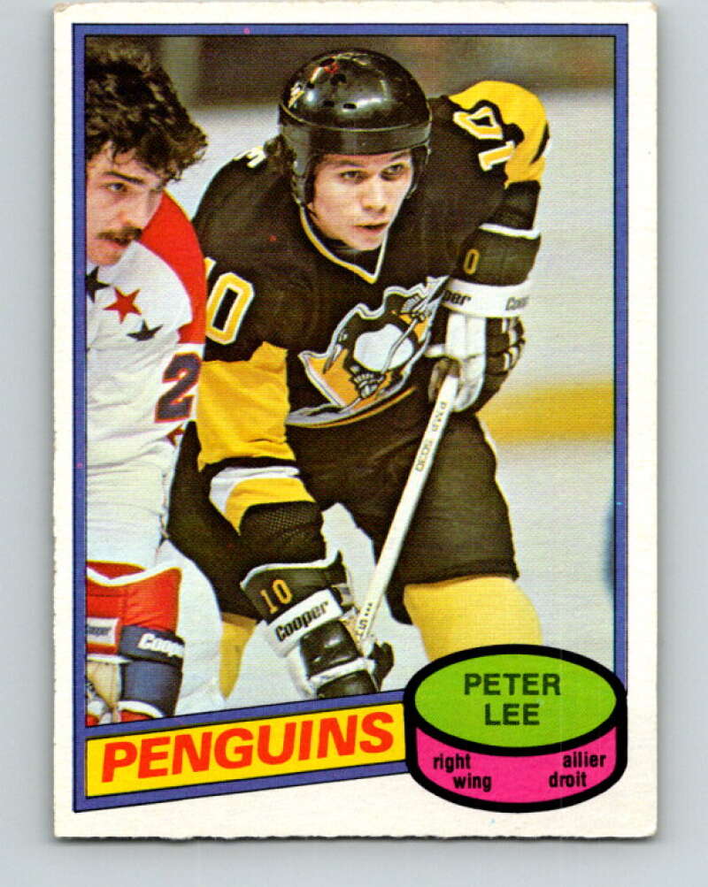 1980-81 O-Pee-Chee #278 Peter Lee Pittsburgh Penguins V39890