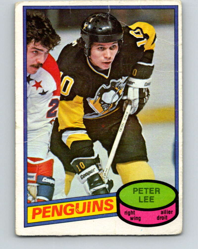 1980-81 O-Pee-Chee #278 Peter Lee Pittsburgh Penguins V39892