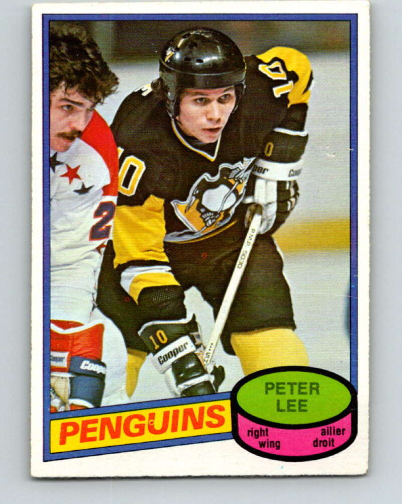 1980-81 O-Pee-Chee #278 Peter Lee Pittsburgh Penguins V39894