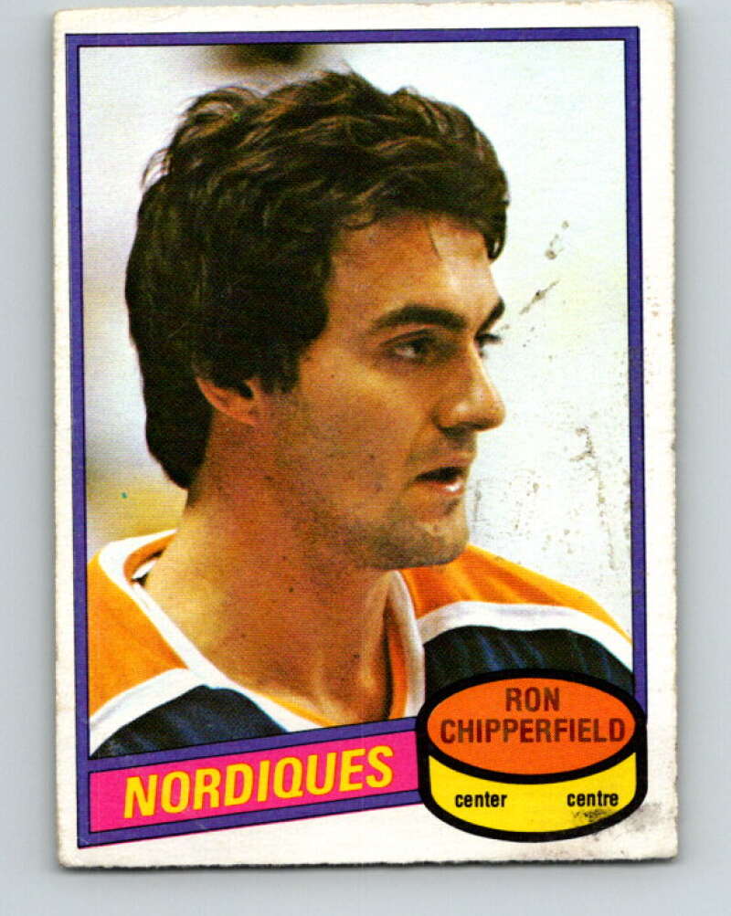 1980-81 O-Pee-Chee #280 Ron Chipperfield Quebec Nordiques V39900