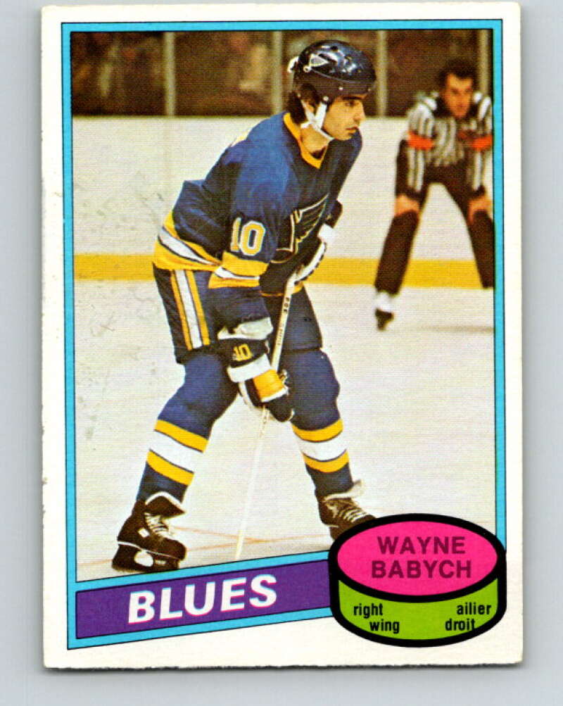 1980-81 O-Pee-Chee #281 Wayne Babych St. Louis Blues V39908
