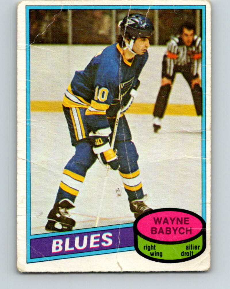 1980-81 O-Pee-Chee #281 Wayne Babych St. Louis Blues V39909