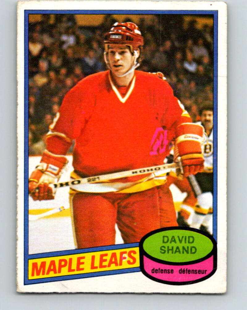 1980-81 O-Pee-Chee #282 David Shand Toronto Maple Leafs V39914