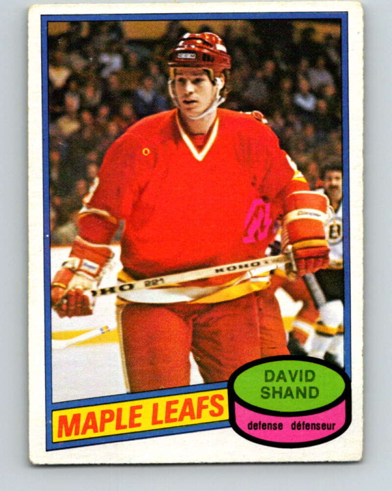 1980-81 O-Pee-Chee #282 David Shand Toronto Maple Leafs V39915