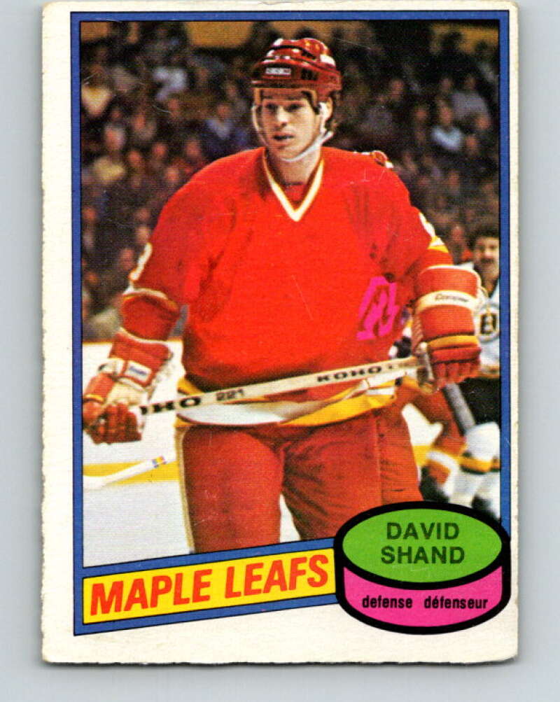 1980-81 O-Pee-Chee #282 David Shand Toronto Maple Leafs V39916