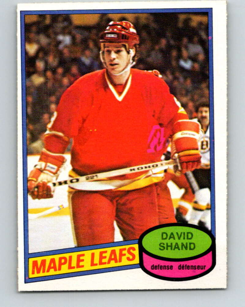 1980-81 O-Pee-Chee #282 David Shand Toronto Maple Leafs V39919