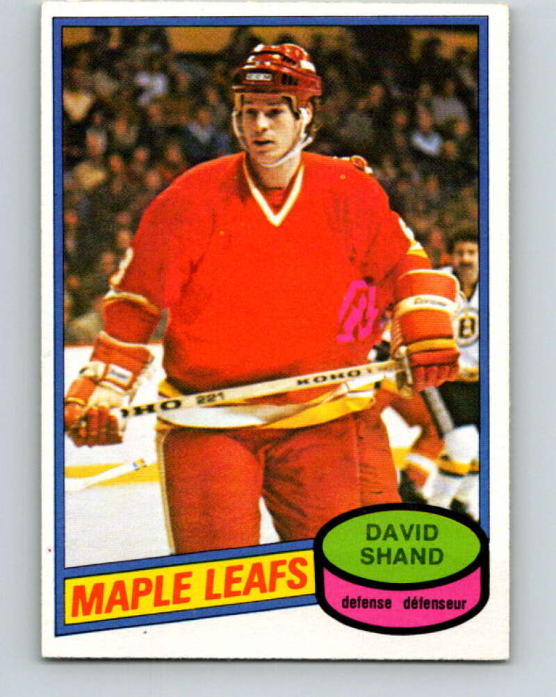 1980-81 O-Pee-Chee #282 David Shand Toronto Maple Leafs V39920