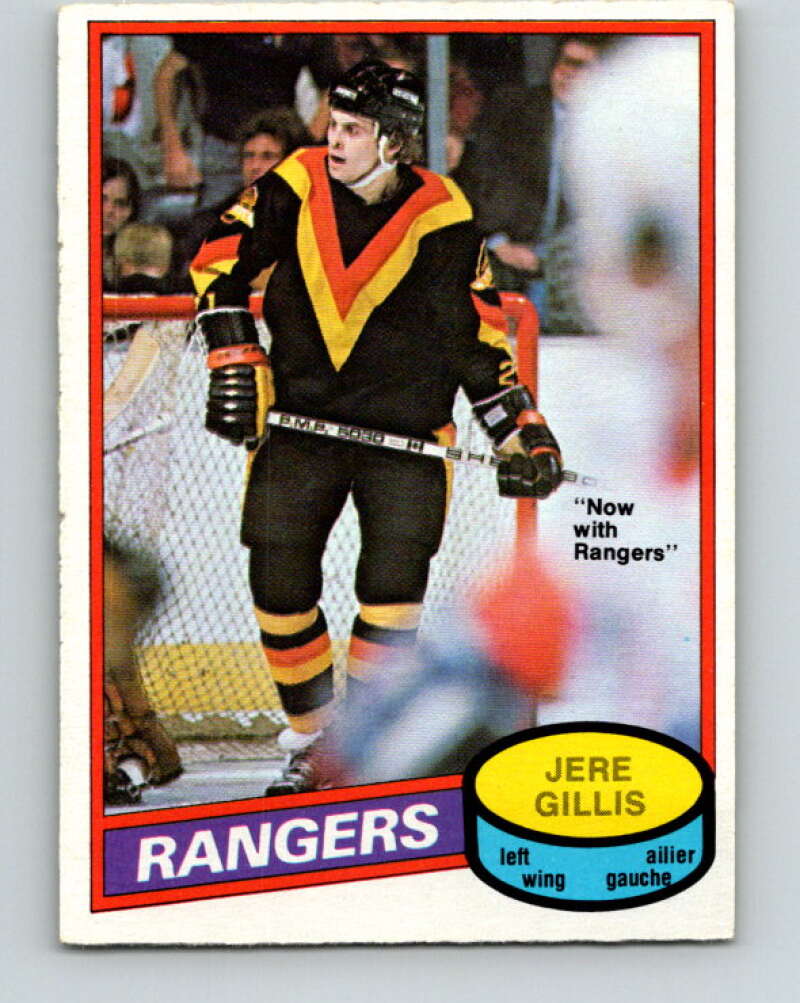 1980-81 O-Pee-Chee #283 Jere Gillis New York Rangers V39925