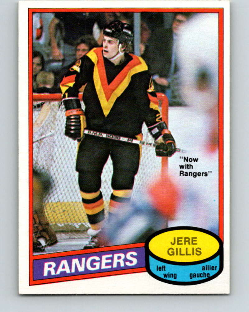 1980-81 O-Pee-Chee #283 Jere Gillis New York Rangers V39926