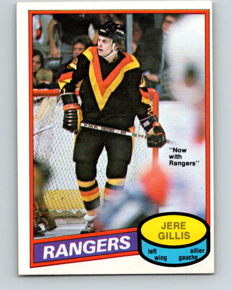 1980-81 O-Pee-Chee #283 Jere Gillis New York Rangers V39931