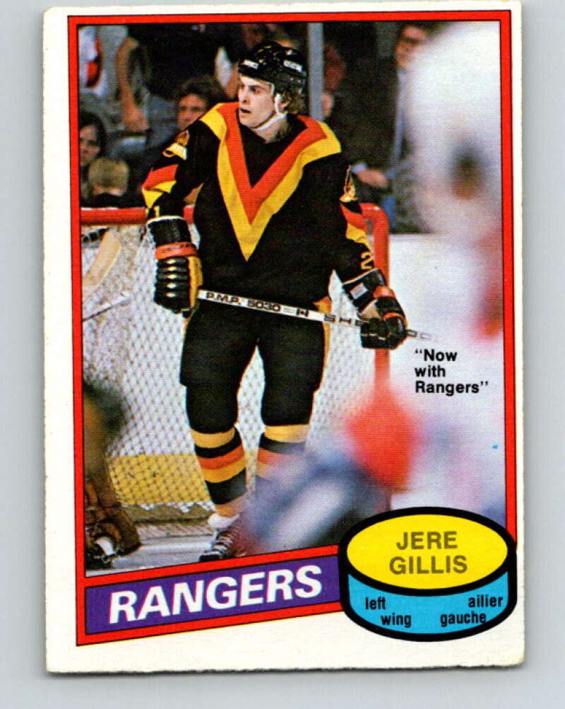 1980-81 O-Pee-Chee #283 Jere Gillis New York Rangers V39932