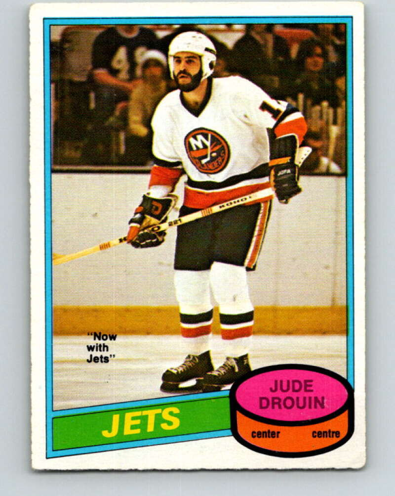 1980-81 O-Pee-Chee #285 Jude Drouin Winnipeg Jets V39950