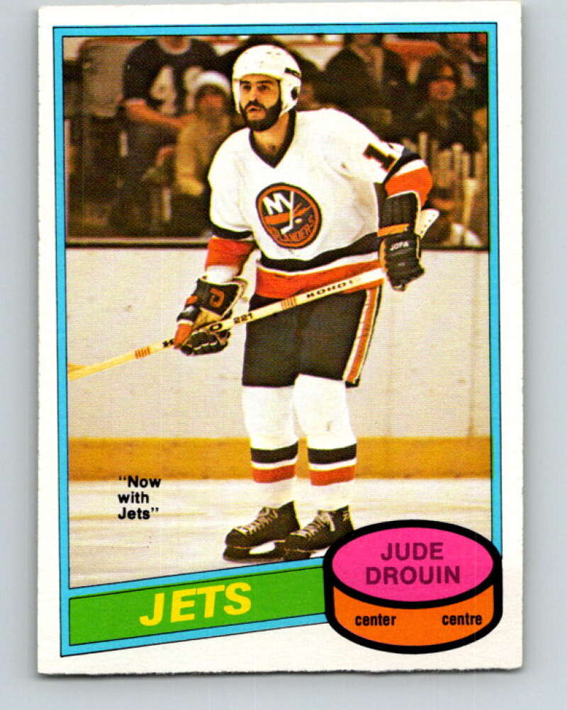 1980-81 O-Pee-Chee #285 Jude Drouin Winnipeg Jets V39951