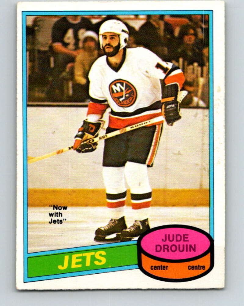 1980-81 O-Pee-Chee #285 Jude Drouin Winnipeg Jets V39952