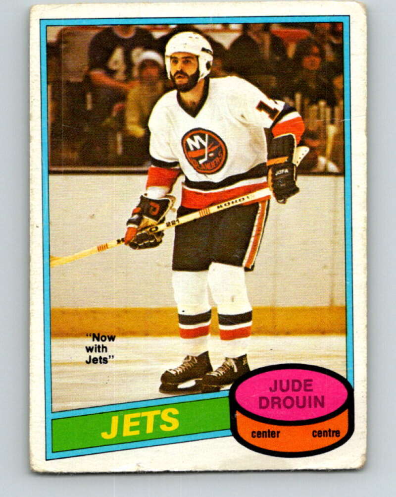 1980-81 O-Pee-Chee #285 Jude Drouin Winnipeg Jets V39953