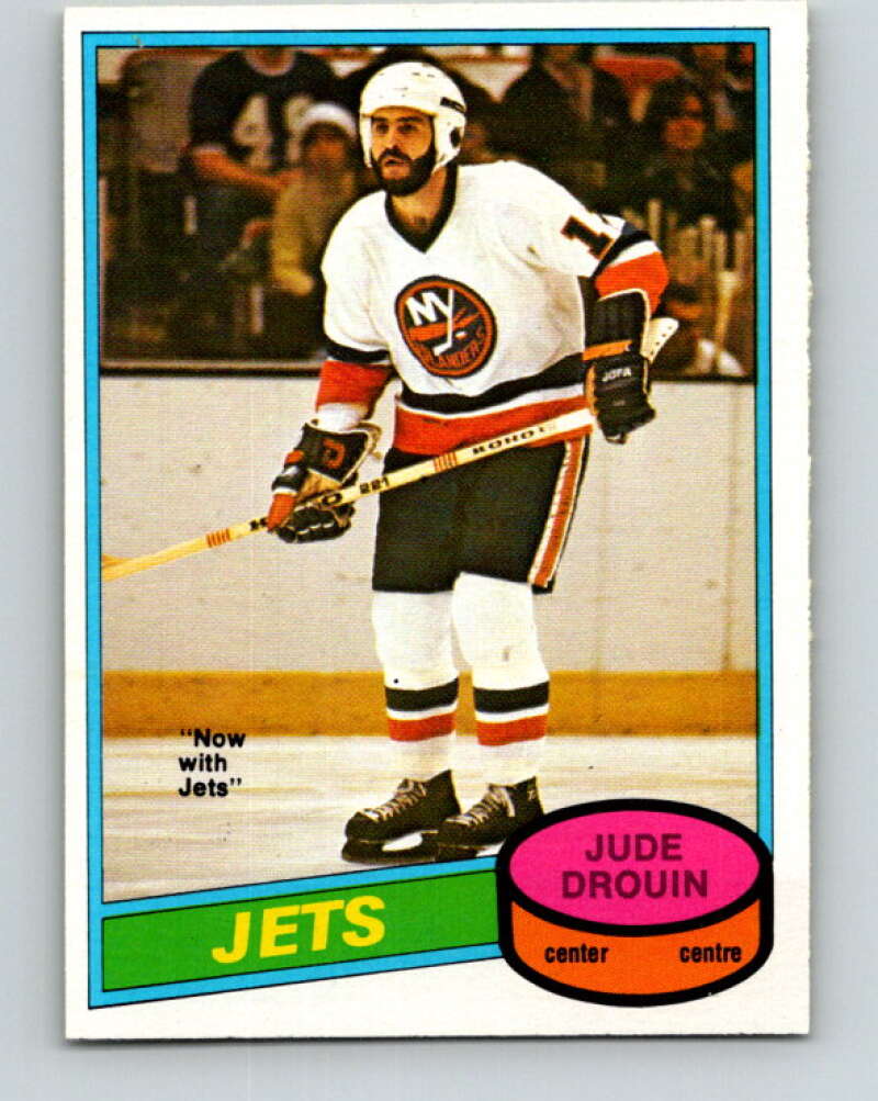 1980-81 O-Pee-Chee #285 Jude Drouin Winnipeg Jets V39954