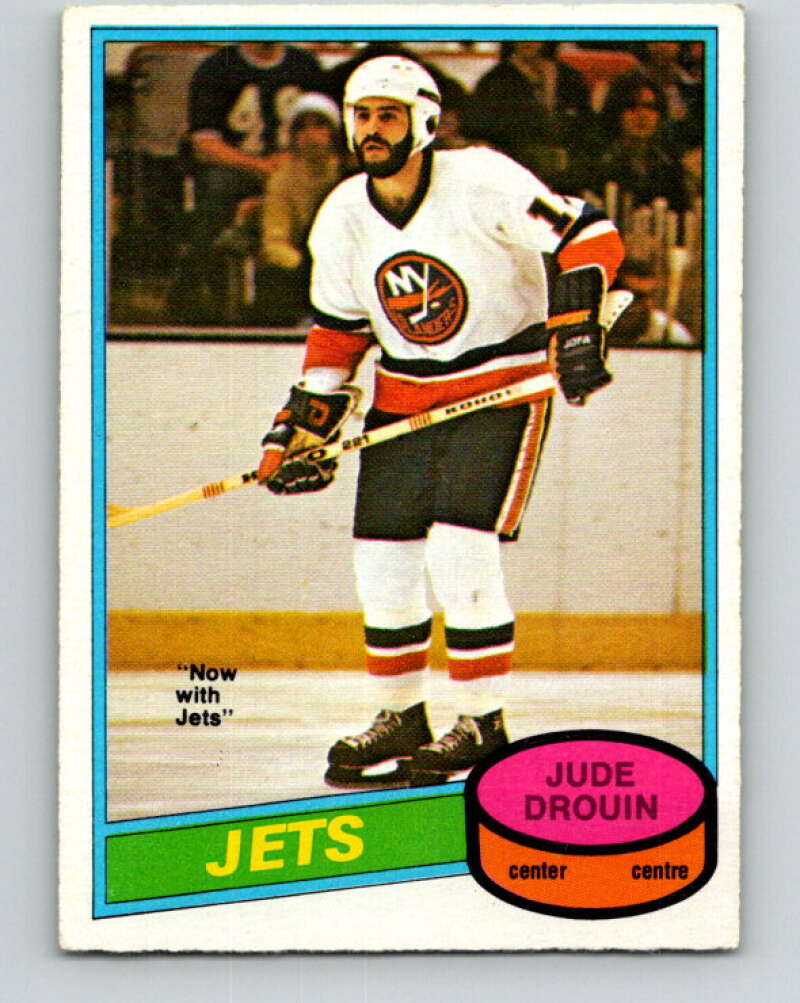 1980-81 O-Pee-Chee #285 Jude Drouin Winnipeg Jets V39955