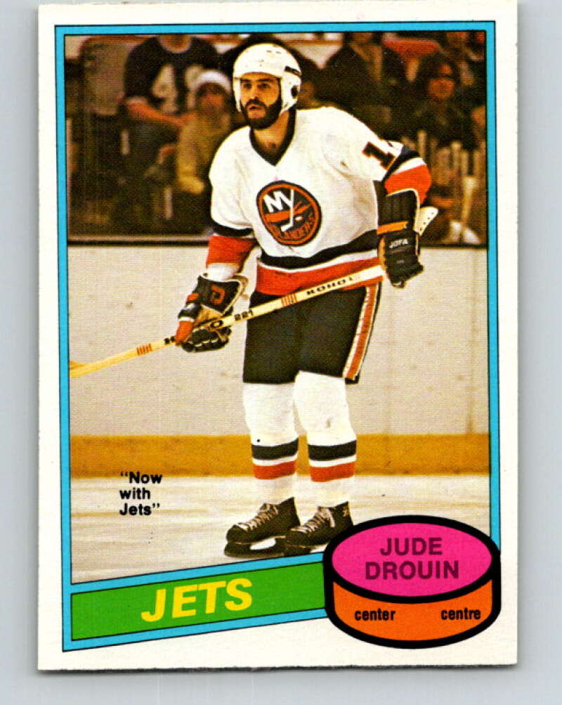 1980-81 O-Pee-Chee #285 Jude Drouin Winnipeg Jets V39956