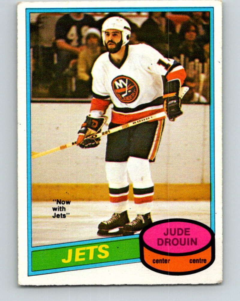 1980-81 O-Pee-Chee #285 Jude Drouin Winnipeg Jets V39957