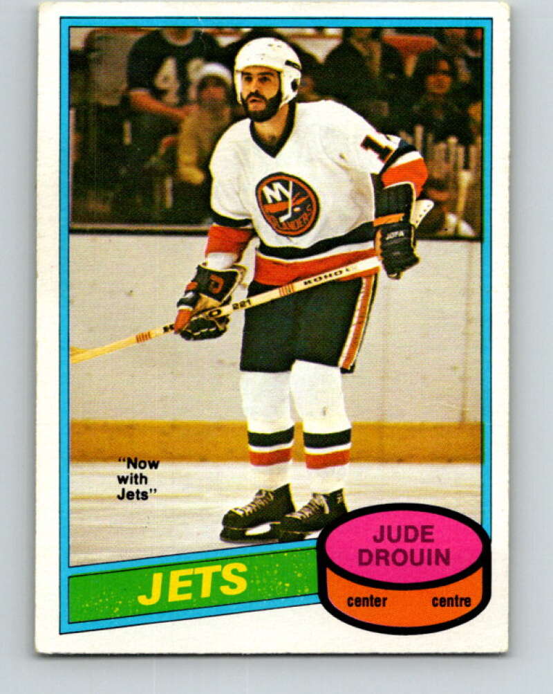1980-81 O-Pee-Chee #285 Jude Drouin Winnipeg Jets V39959