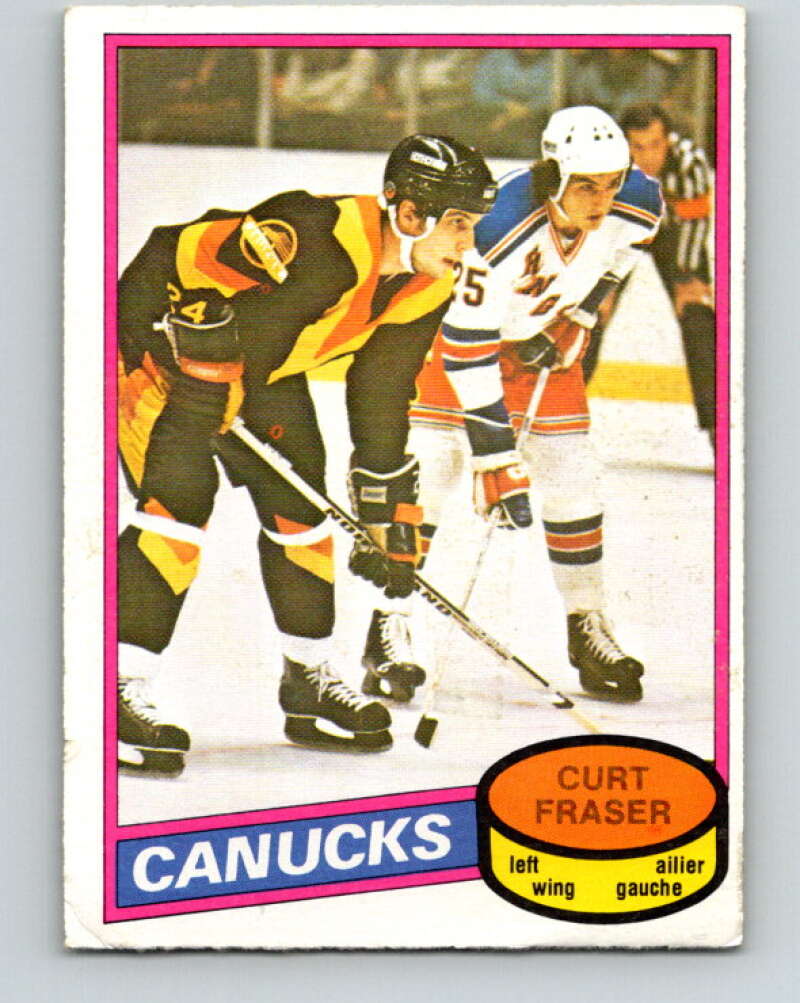 1980-81 O-Pee-Chee #287 Curt Fraser Vancouver Canucks V39976