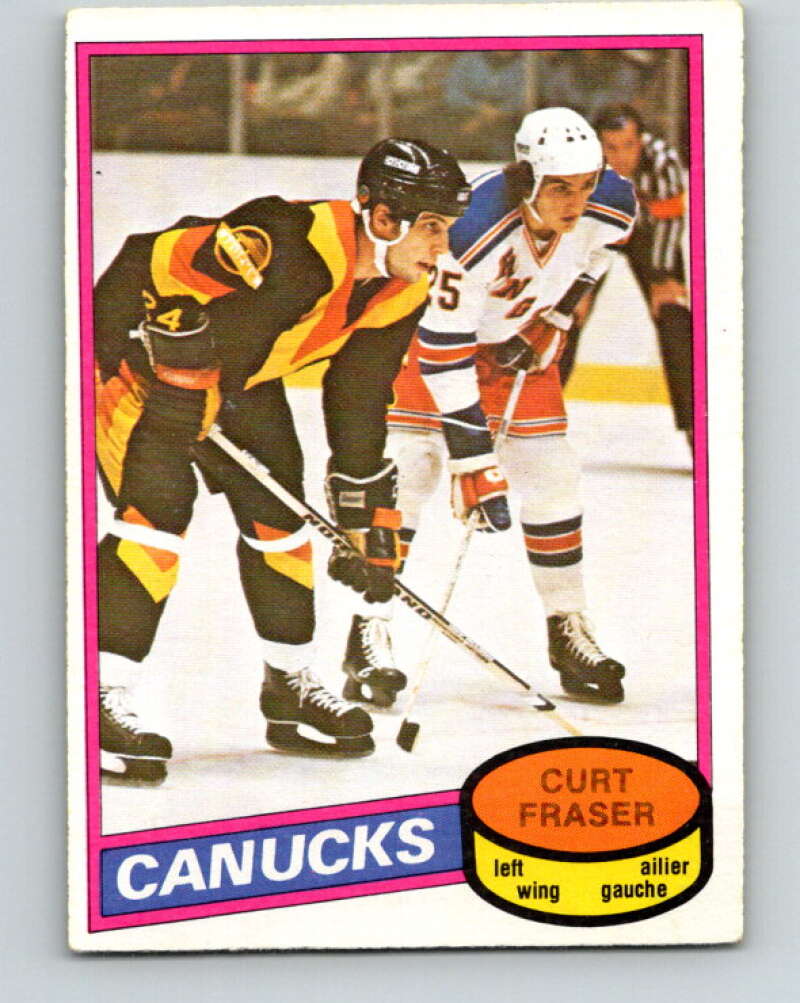 1980-81 O-Pee-Chee #287 Curt Fraser Vancouver Canucks V39979