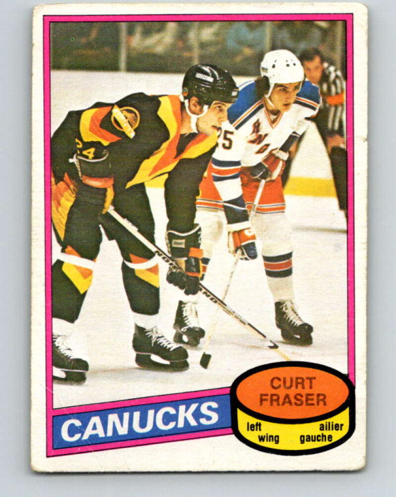 1980-81 O-Pee-Chee #287 Curt Fraser Vancouver Canucks V39980