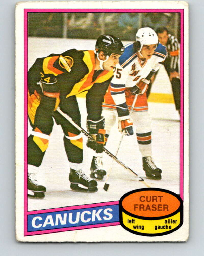 1980-81 O-Pee-Chee #287 Curt Fraser Vancouver Canucks V39981
