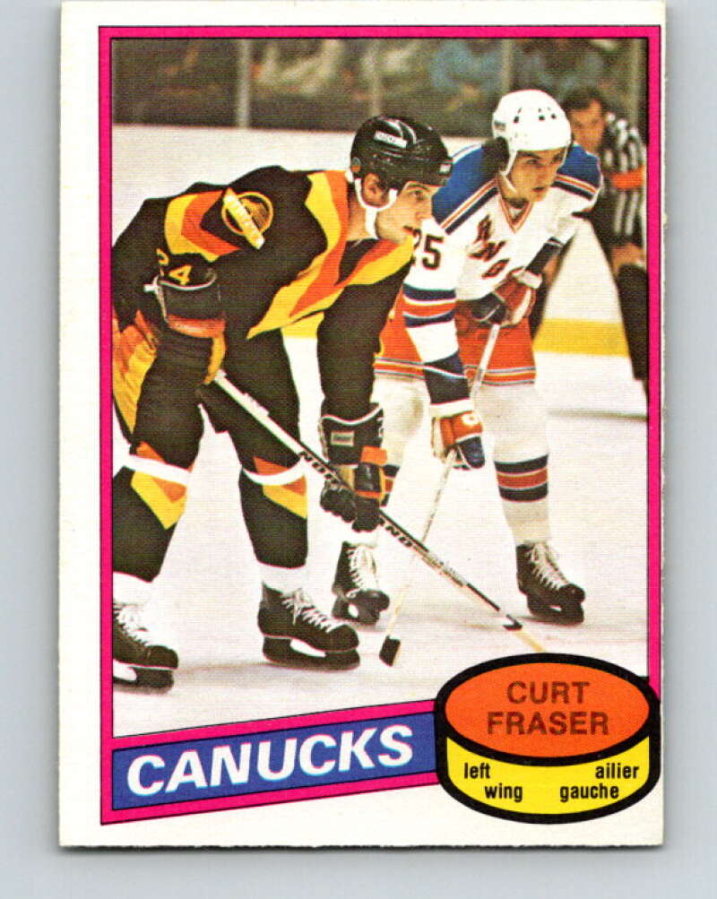 1980-81 O-Pee-Chee #287 Curt Fraser Vancouver Canucks V39982