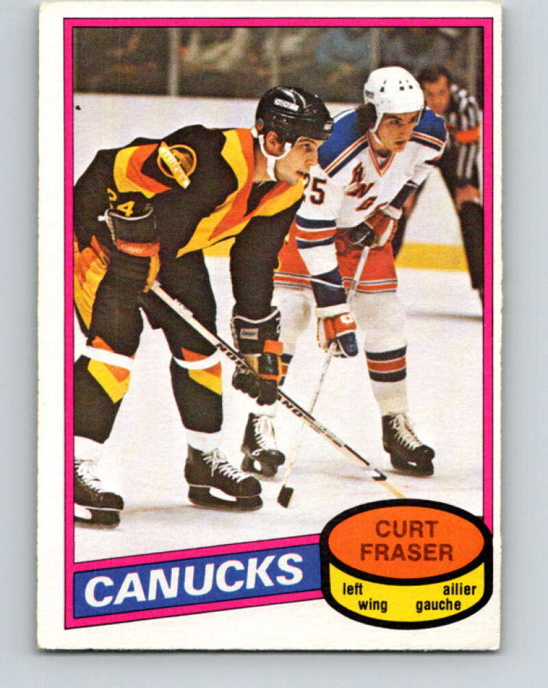 1980-81 O-Pee-Chee #287 Curt Fraser Vancouver Canucks V39983