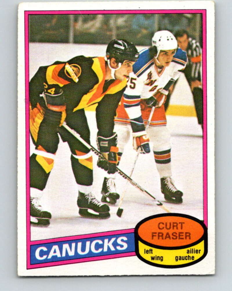 1980-81 O-Pee-Chee #287 Curt Fraser Vancouver Canucks V39984