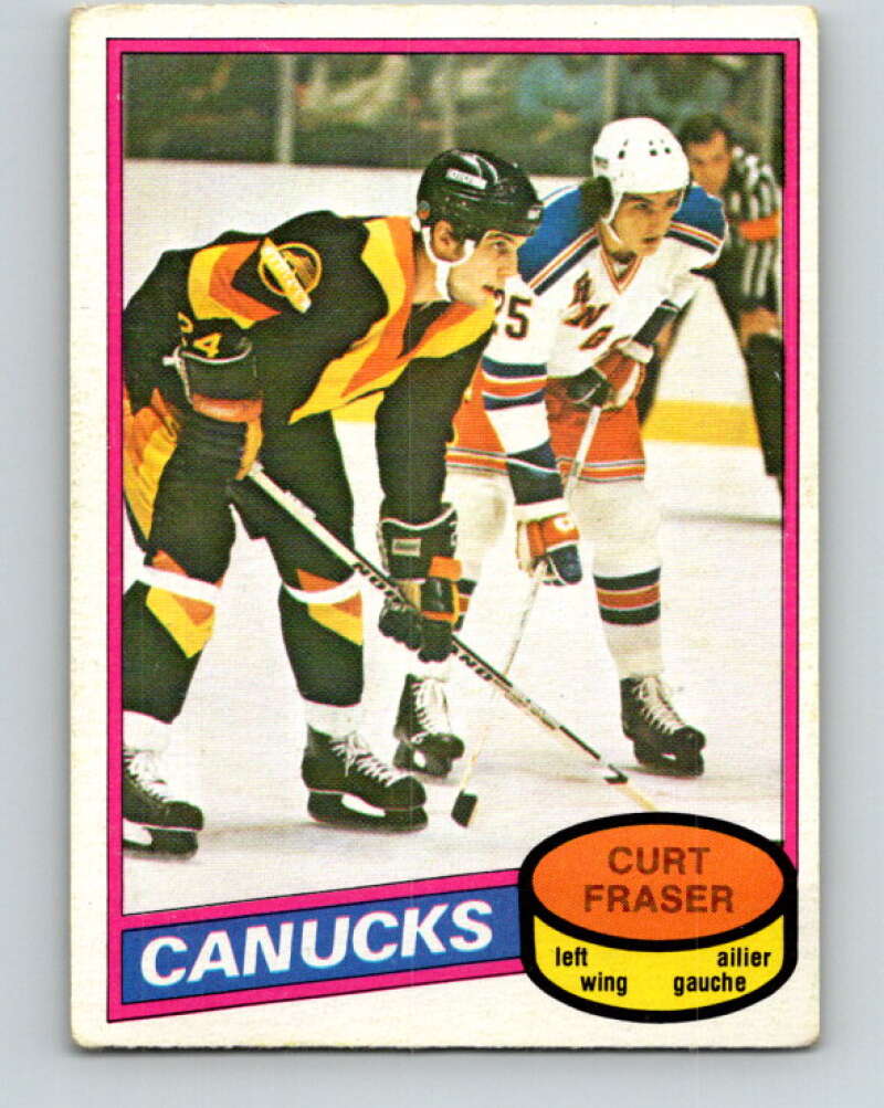 1980-81 O-Pee-Chee #287 Curt Fraser Vancouver Canucks V39985
