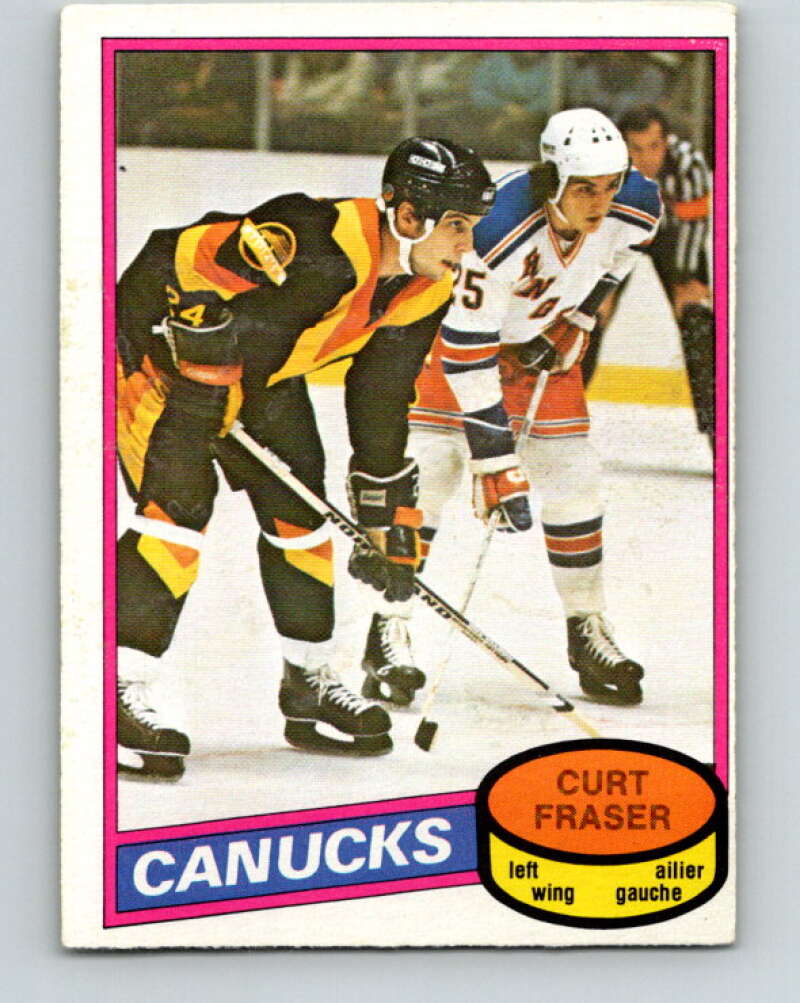 1980-81 O-Pee-Chee #287 Curt Fraser Vancouver Canucks V39986
