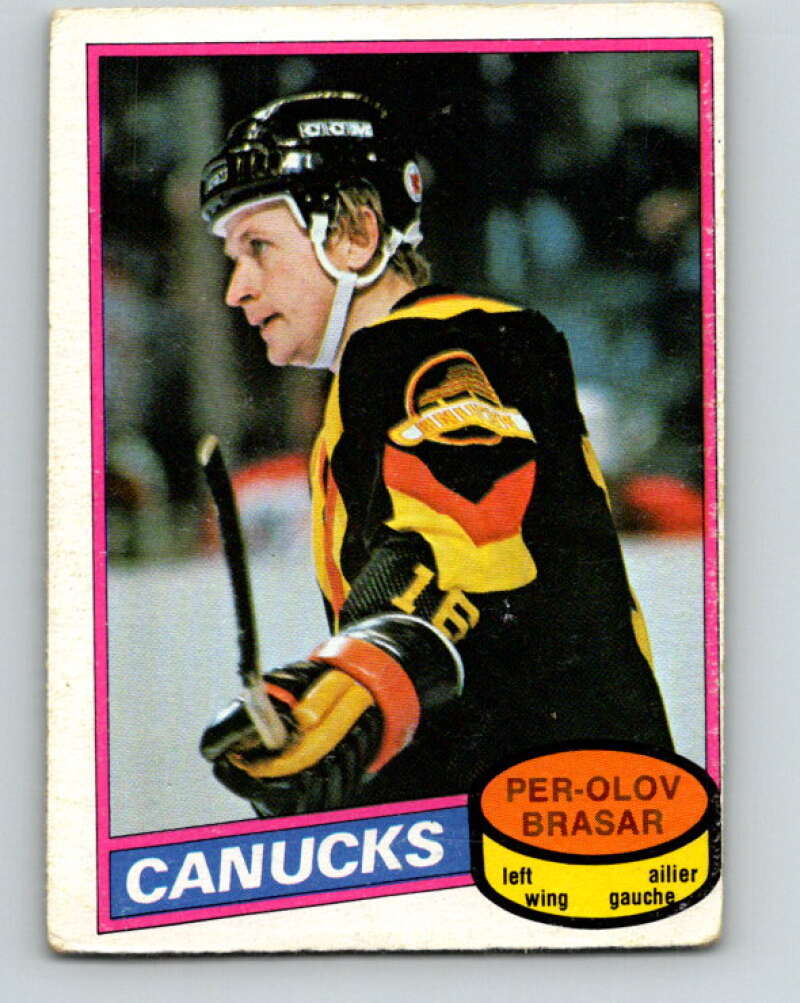 1980-81 O-Pee-Chee #291 Per-Olov Brasar Vancouver Canucks V40013