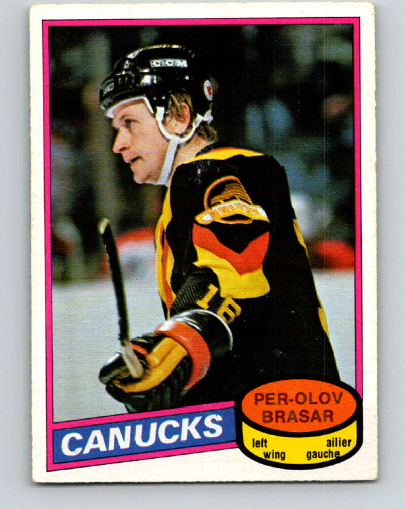 1980-81 O-Pee-Chee #291 Per-Olov Brasar Vancouver Canucks V40021
