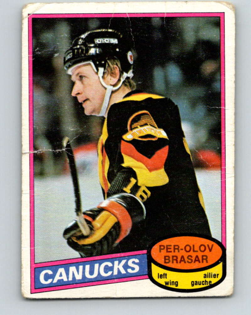 1980-81 O-Pee-Chee #291 Per-Olov Brasar Vancouver Canucks V40023