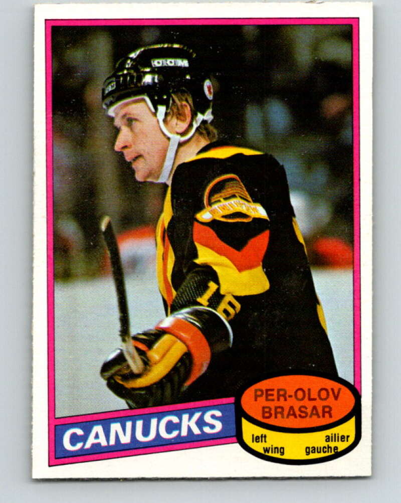 1980-81 O-Pee-Chee #291 Per-Olov Brasar Vancouver Canucks V40026