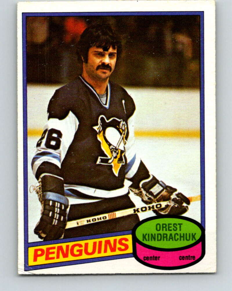 1980-81 O-Pee-Chee #292 Orest Kindrachuk Pittsburgh Penguins V40029