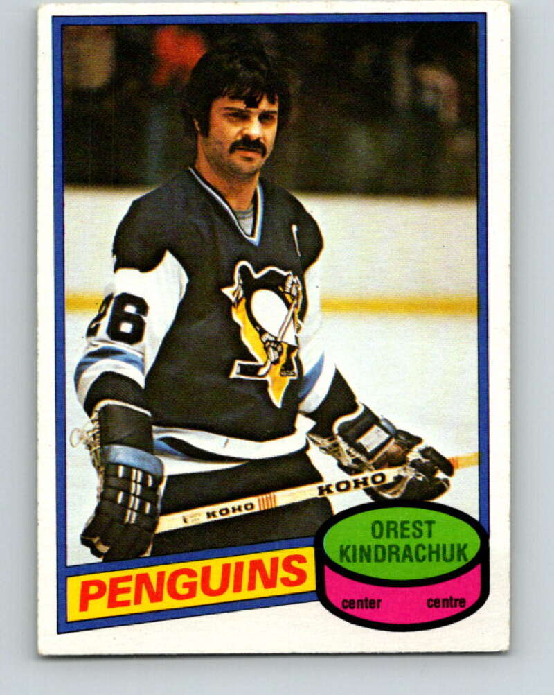 1980-81 O-Pee-Chee #292 Orest Kindrachuk Pittsburgh Penguins V40030