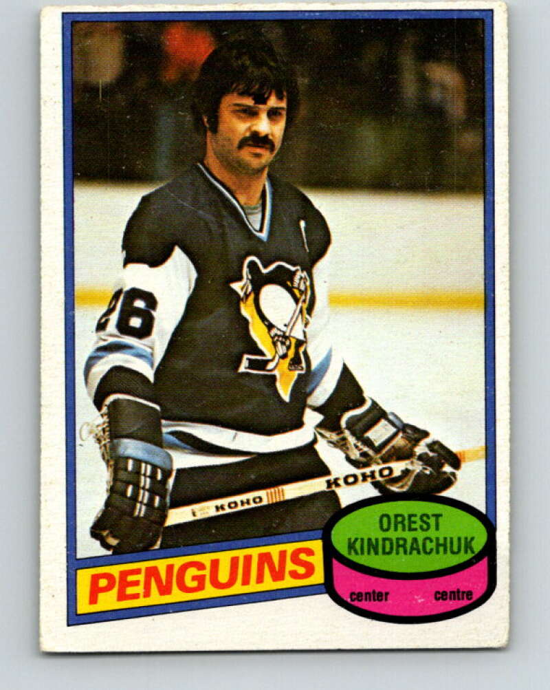 1980-81 O-Pee-Chee #292 Orest Kindrachuk Pittsburgh Penguins V40031