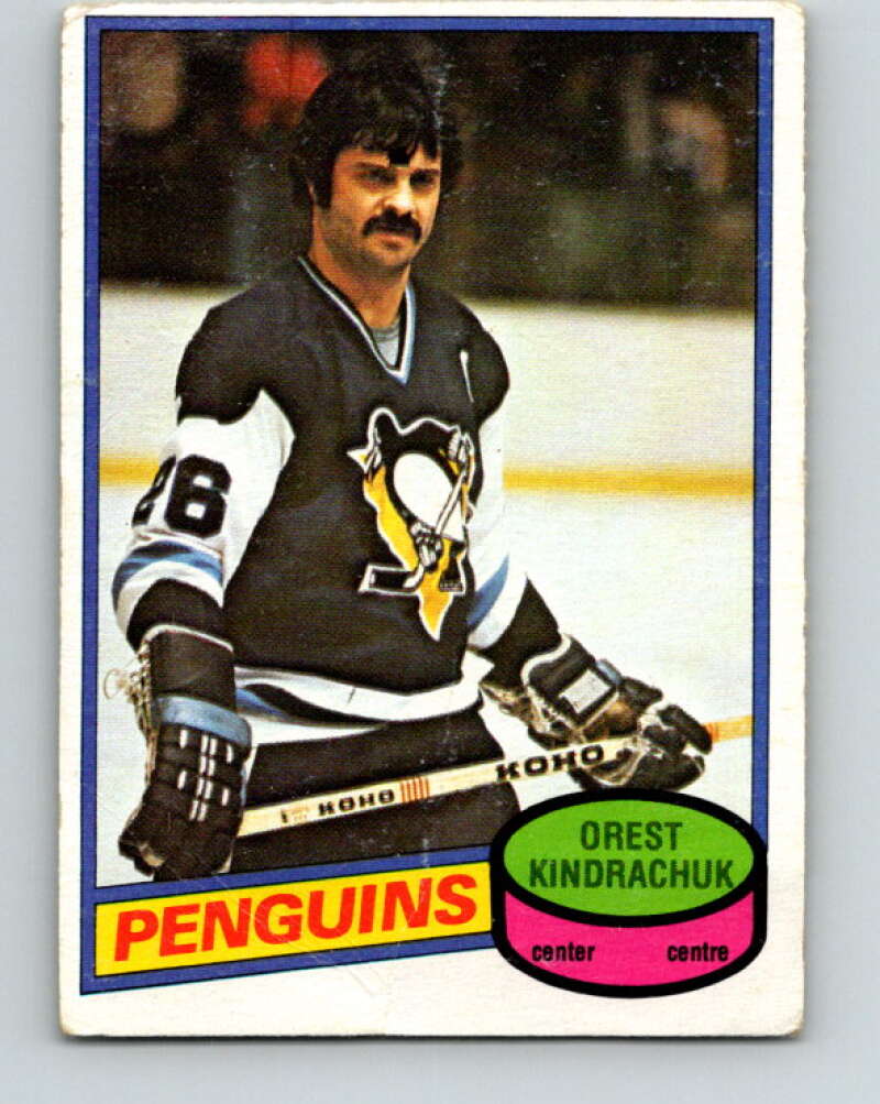 1980-81 O-Pee-Chee #292 Orest Kindrachuk Pittsburgh Penguins V40032