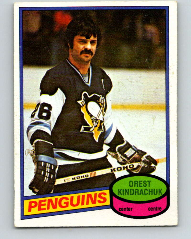 1980-81 O-Pee-Chee #292 Orest Kindrachuk Pittsburgh Penguins V40036