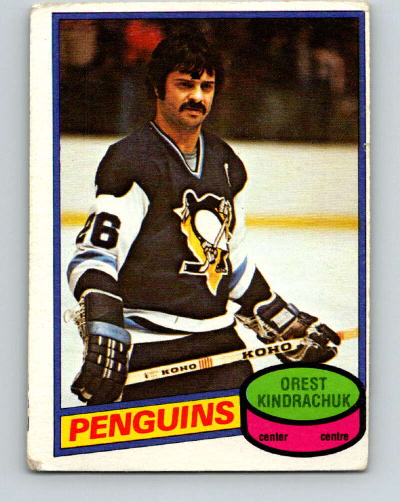 1980-81 O-Pee-Chee #292 Orest Kindrachuk Pittsburgh Penguins V40037
