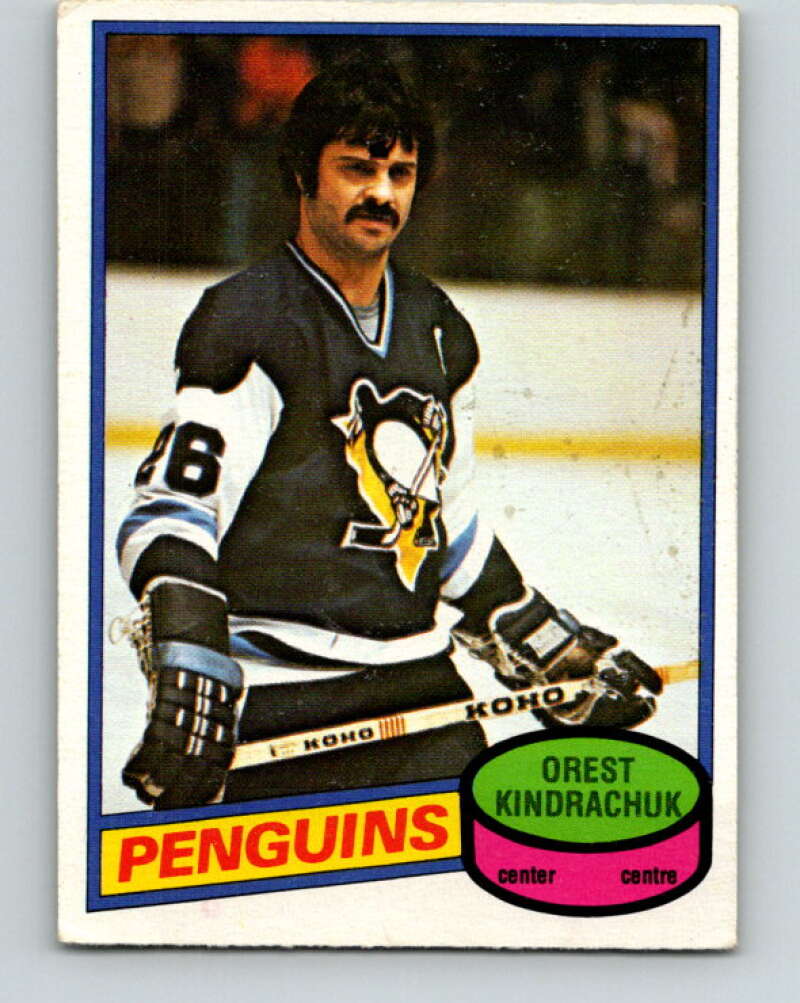1980-81 O-Pee-Chee #292 Orest Kindrachuk Pittsburgh Penguins V40039